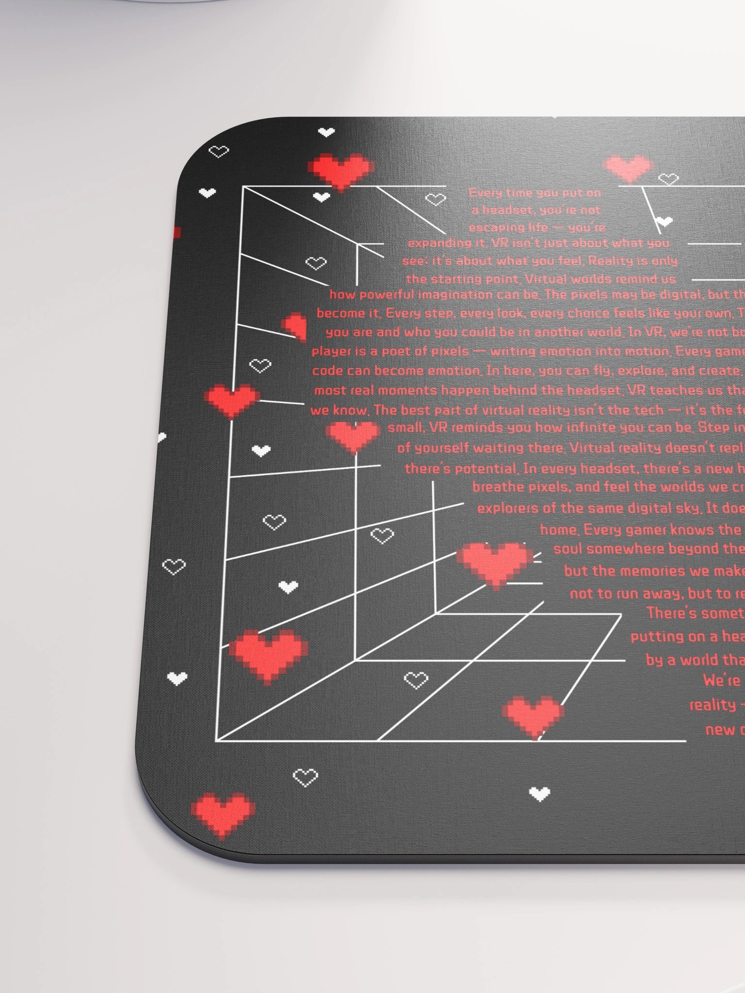 Deep Love VR Pixel Heart Mouse Pad product image (3)