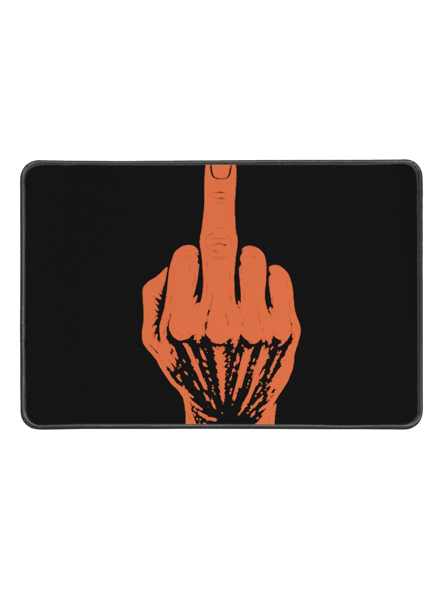 No ShopCo Middle Finger Desk Mat - Orange product image (1)