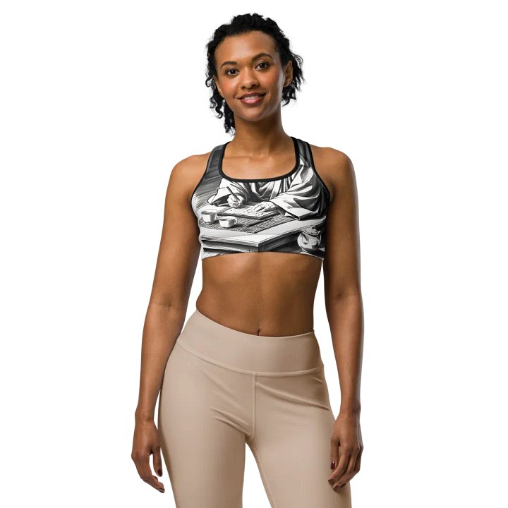 Nichiren's Calligraphy All-Over Sports Bra product image (1)