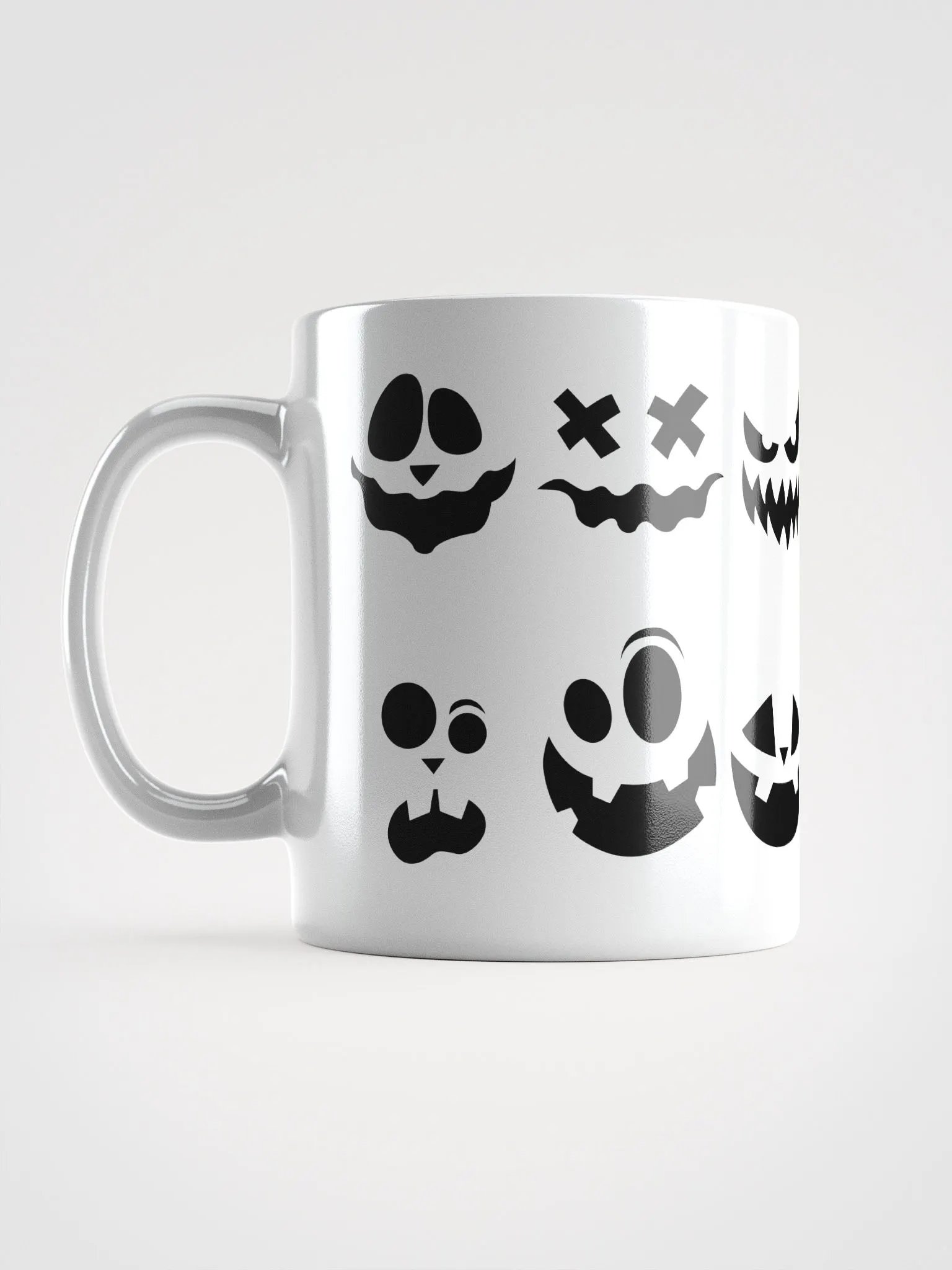 Scary Faces White Glossy Mug product image (17)