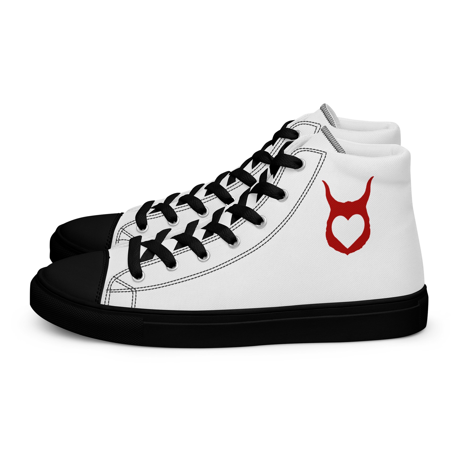 Mens - Cult Hearted Classic White High-Tops product image (1)