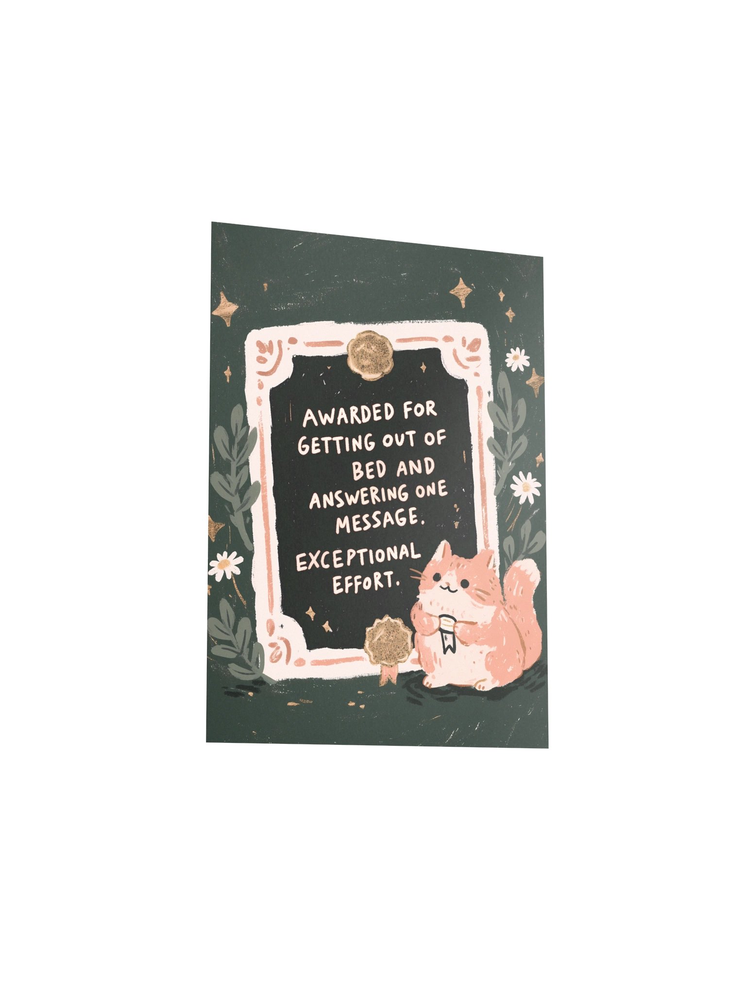Exceptional Effort Cat Award Poster product image (19)