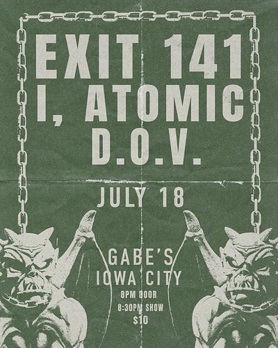 IOWA CITY WE’RE COMING FOR YOU
 
@iowacitygabes THIS SATURDAY THE 18TH

BE THERE & BE LOUD

#iowacity #livemusic #altrock #io...