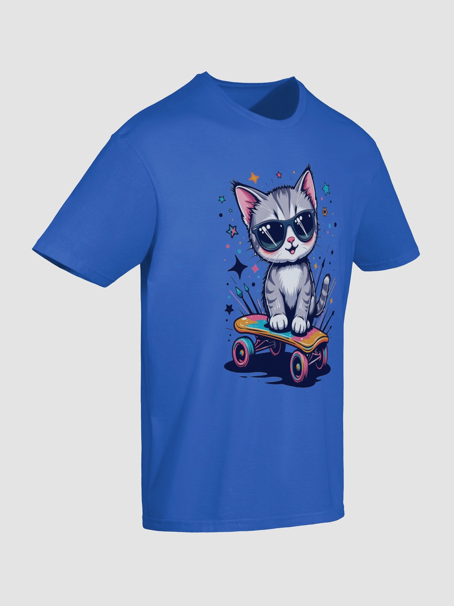 Cool Cat Skateboarder T-Shirt product image (83)