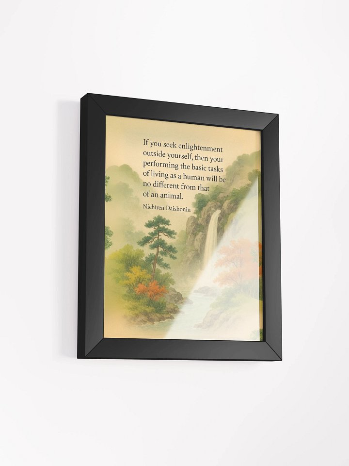 Nichiren Daishonin Inspirational Quote Wall Art – Enlightenment Within product image (2)