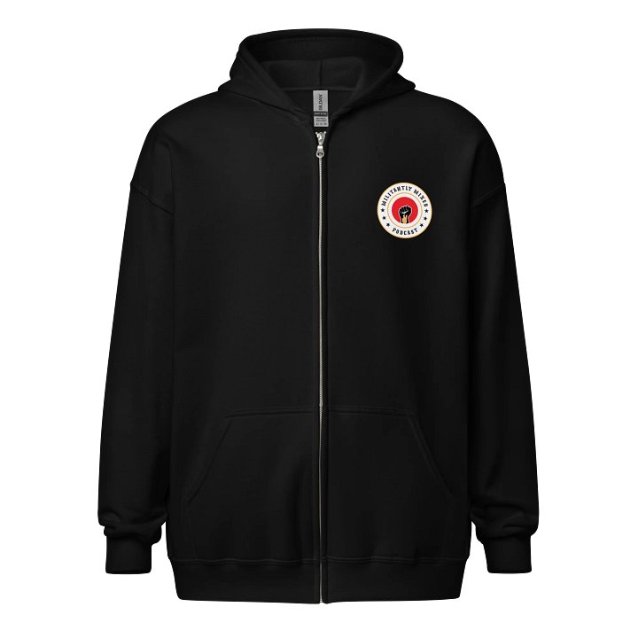 Militantly Mixed Podcast Logo Black Hoodie product image (1)