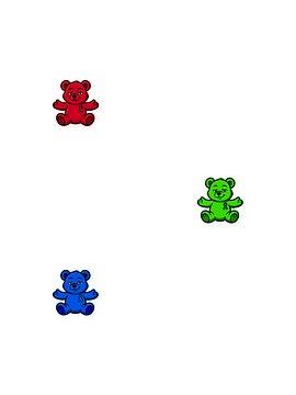 RGB Bear of Sharing Magnet Bundle