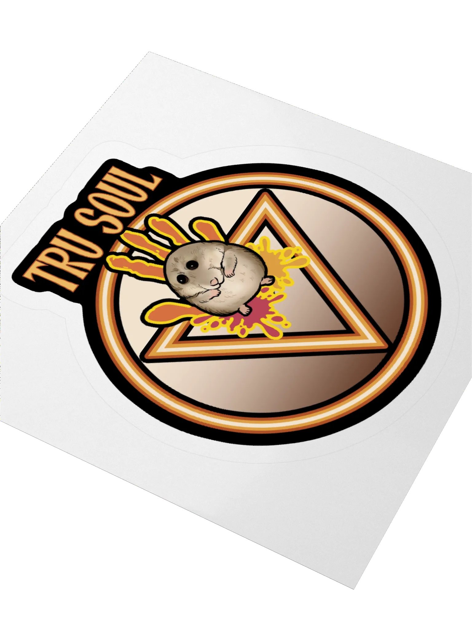 Tru Soul Hamster Kiss Cut Stickers - 3"x3" product image (3)