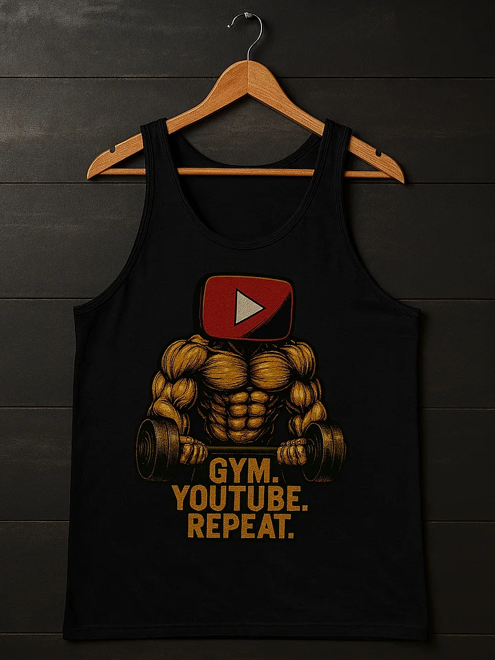 GYM. YOUTUBE. REPEAT. - comfort tank product image (1)