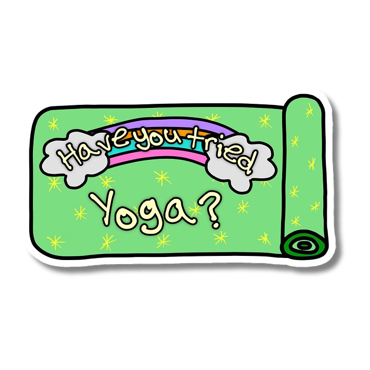 "Have You Tried Yoga?" Vinyl Sticker product image (2)