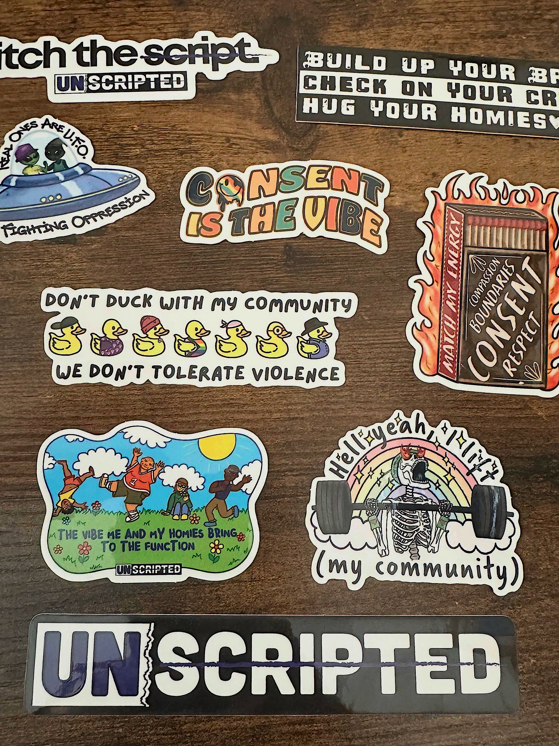 Unscripted Campaign Stickers (collab w/ FUTURES) product image (1)
