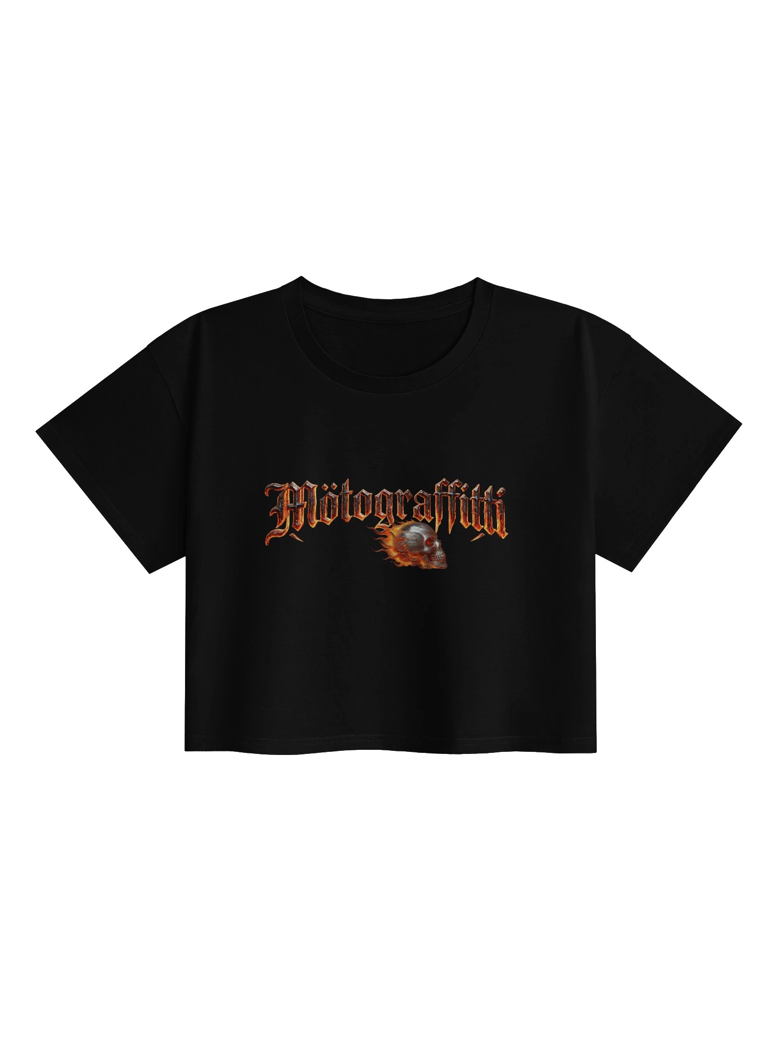 Fiery Skull Women's Crop Top product image (1)