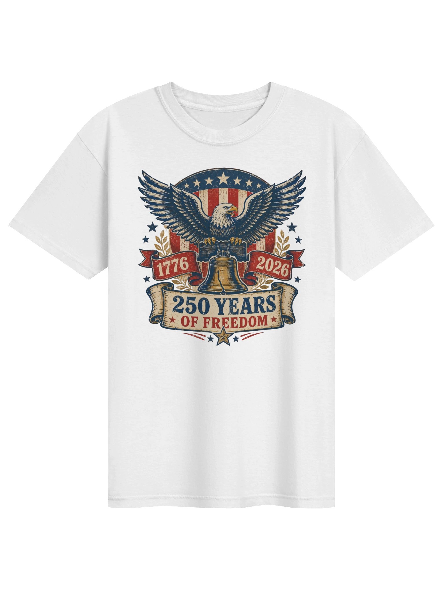 America 250 Liberty Eagle T-Shirt | Vintage 1776–2026 Patriotic Tee product image (1)