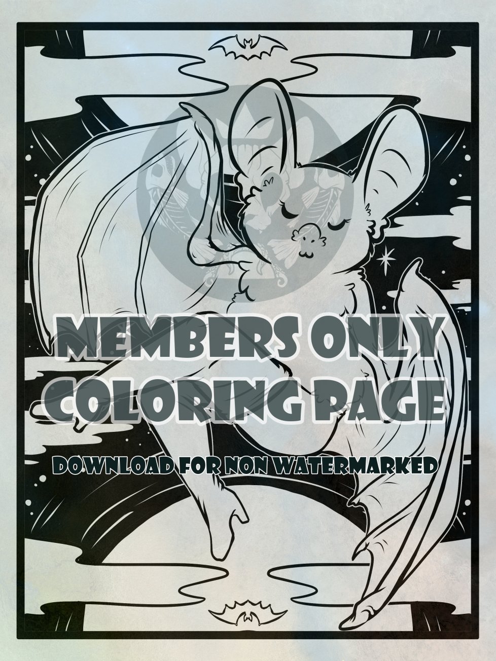 Leggy Bat - Coloring page product image (1)
