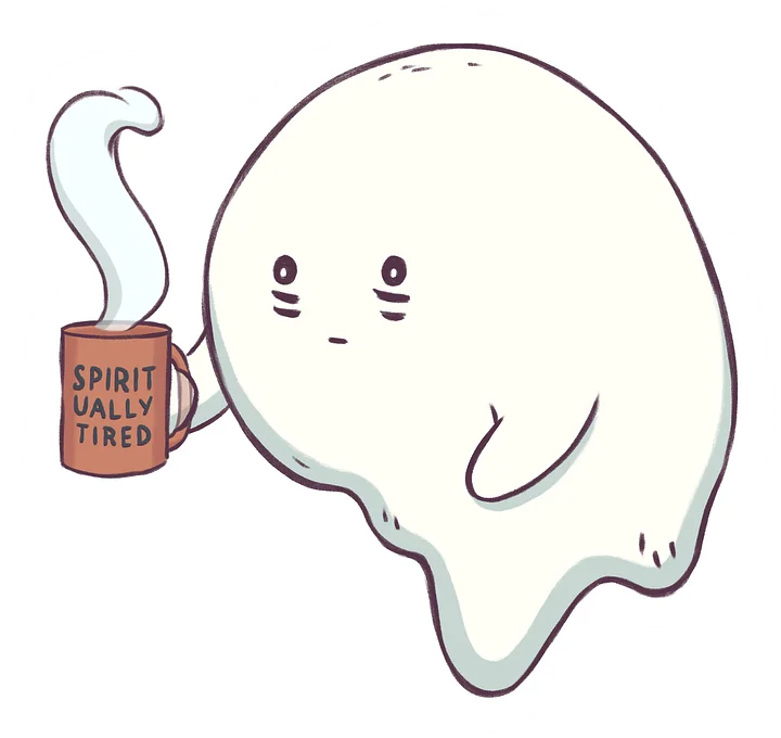 sticker : spiritually tired product image (1)