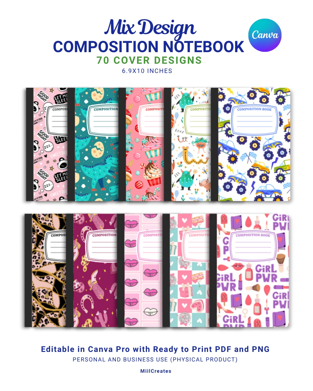 Composition Notebook Covers (70 Designs) product image (1)