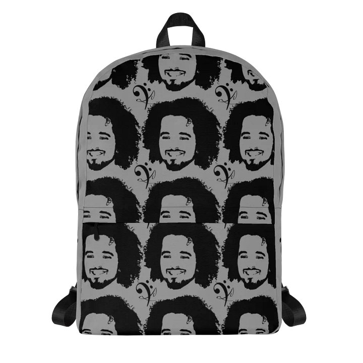 Joe Louis Face & Logo Backpack 01 (Grey) product image (1)
