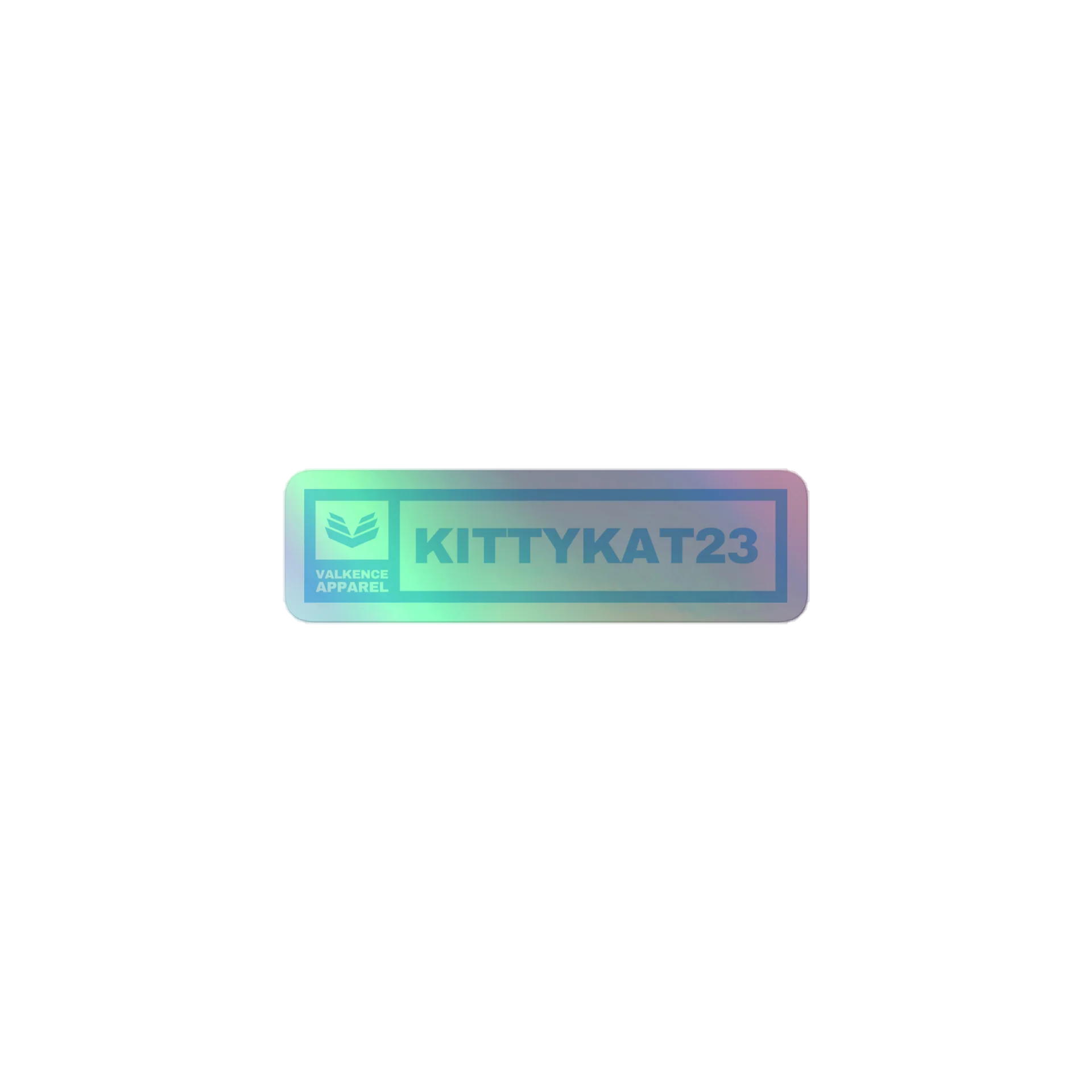 Kittykat23 Kiss-Cut Holographic Sticker - Light Blue product image (1)