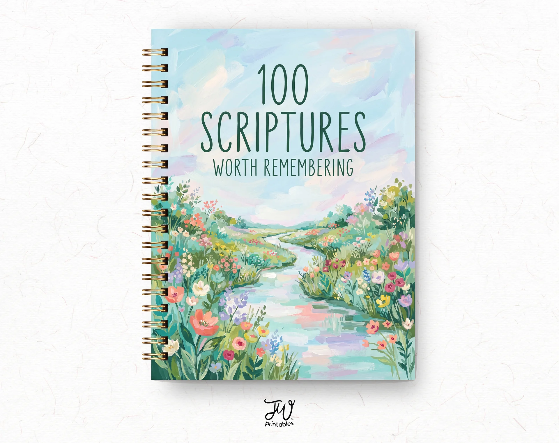 100 Scriptures Worth Remembering Prompted Journal product image (1)