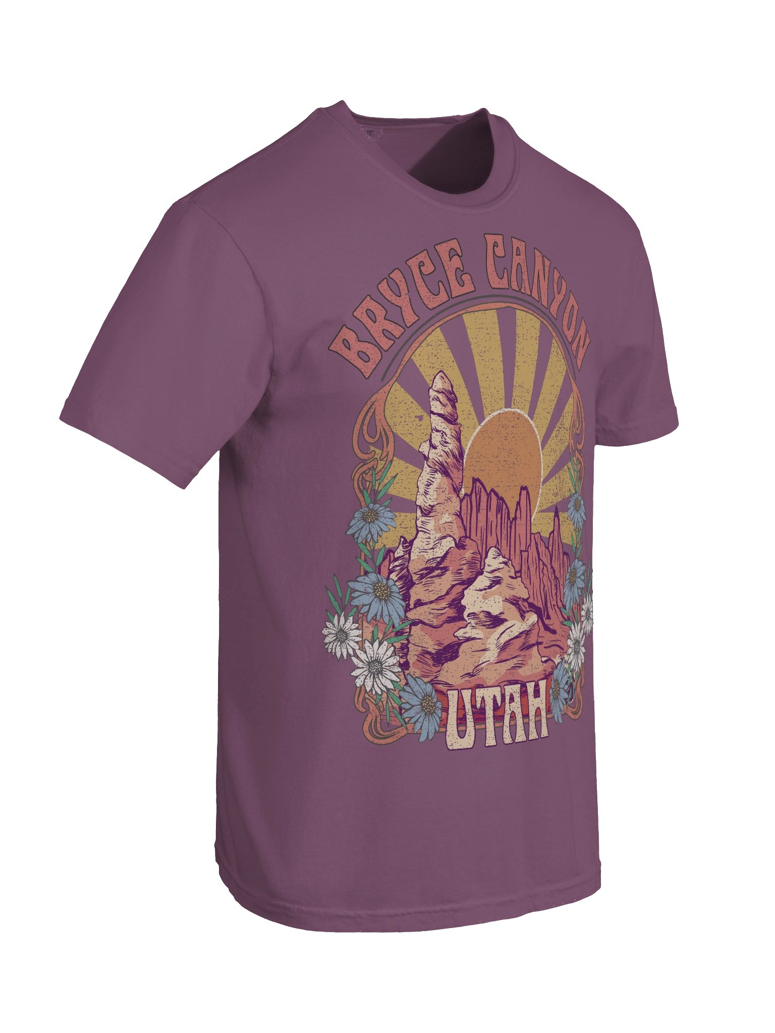 Bryce Canyon Utah Shirt – Vintage Hoodoo Rock Formation Retro Sunset Travel Tee product image (9)