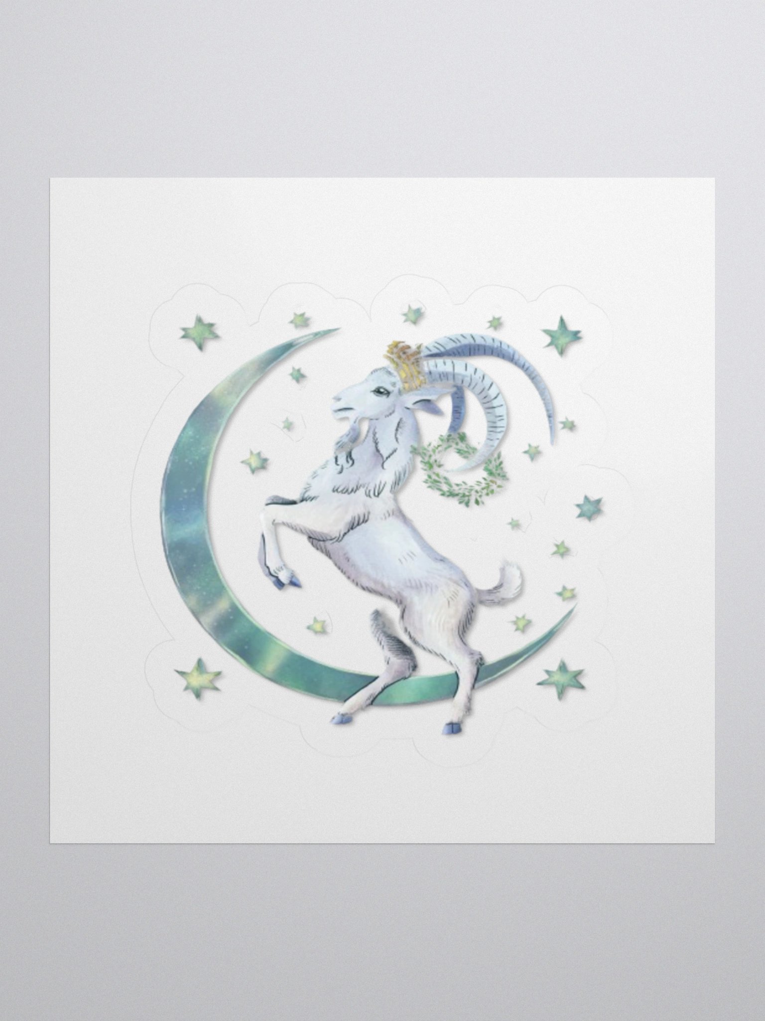 Capricorn Celestial Goat Sticker product image (1)