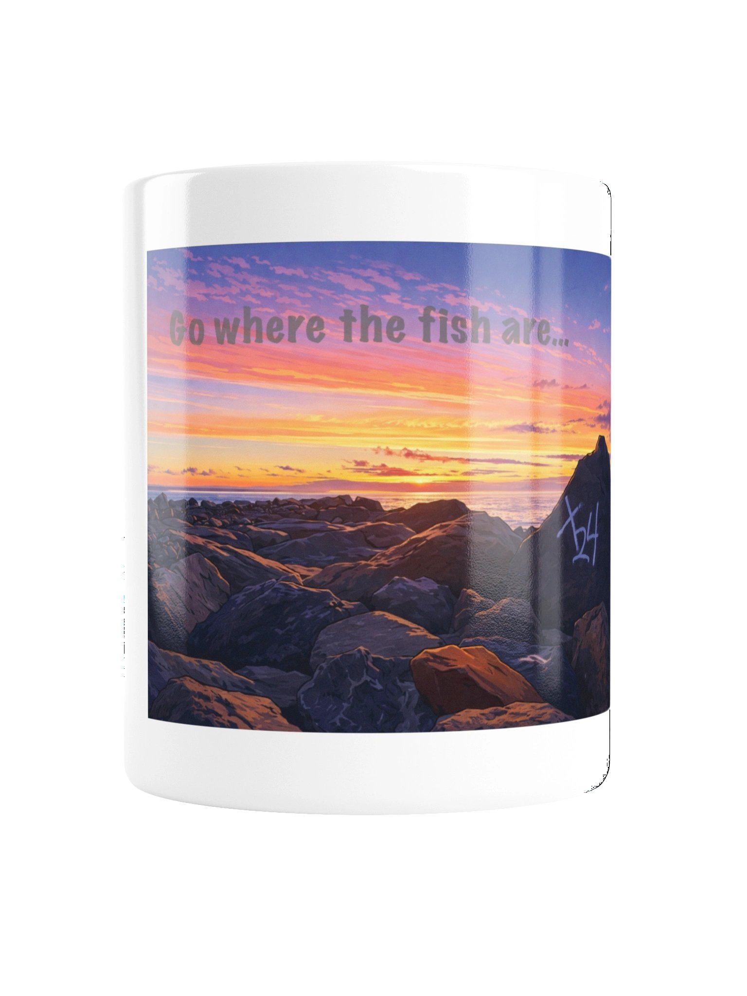 "Go where the fish are..." Coffee Mug product image (1)
