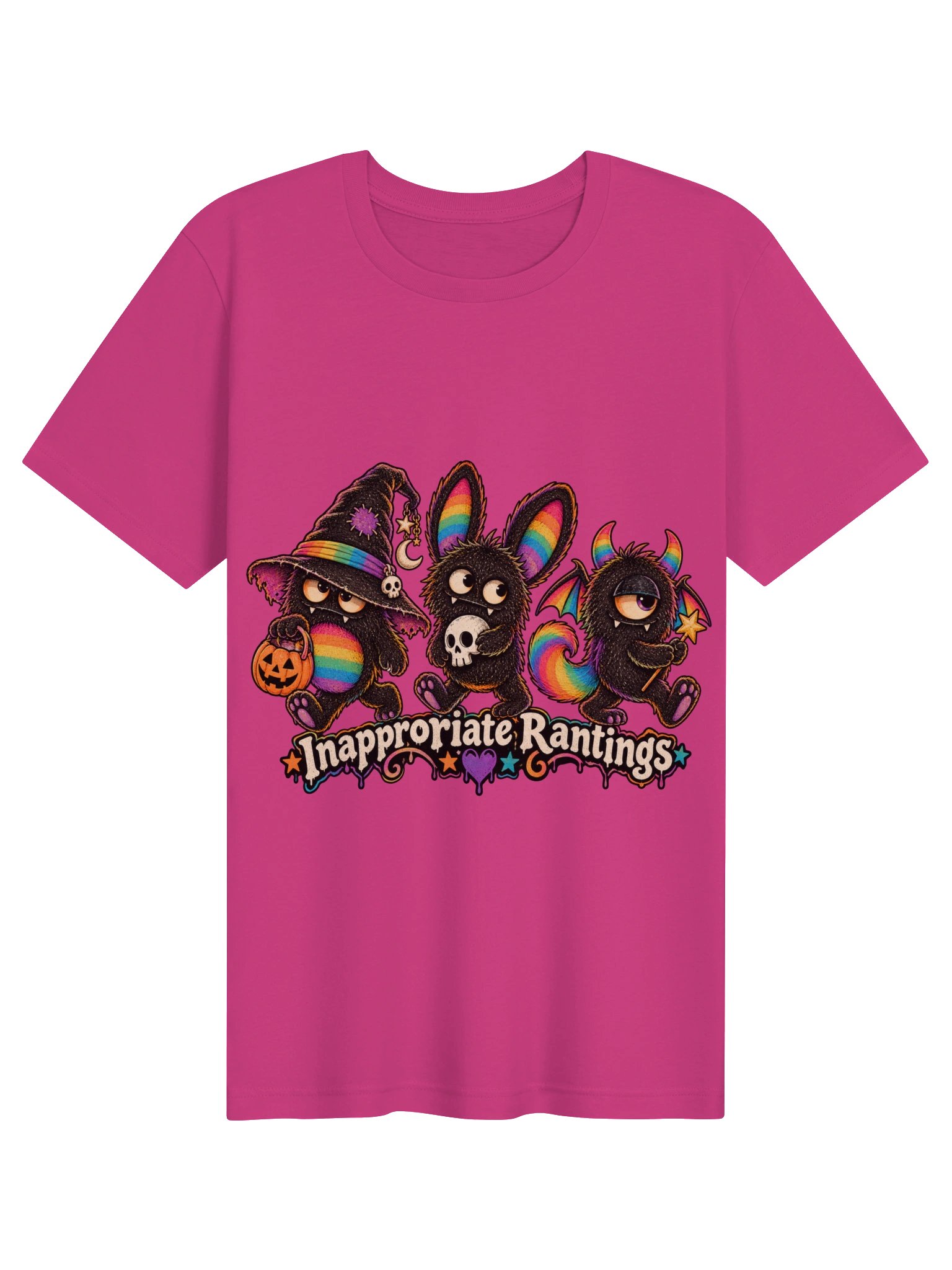Rainbow Monsters Halloween Tee product image (99)