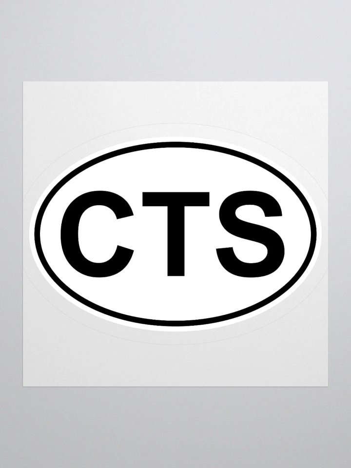 CTS Oval Sticker product image (1)