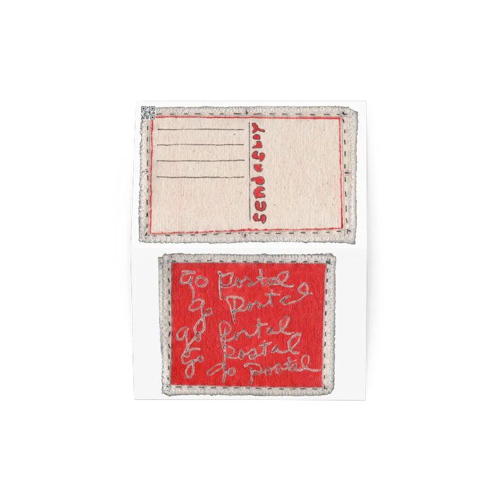 Go Postal Red 4 greeting card product image (2)