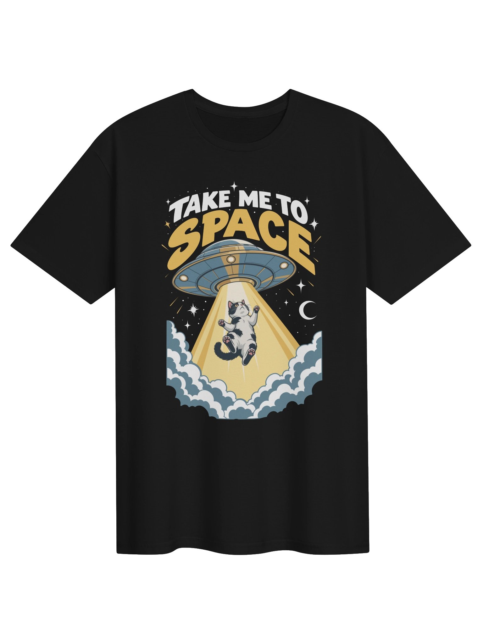 Take Me To Space Cow Cat Shirt product image (2)