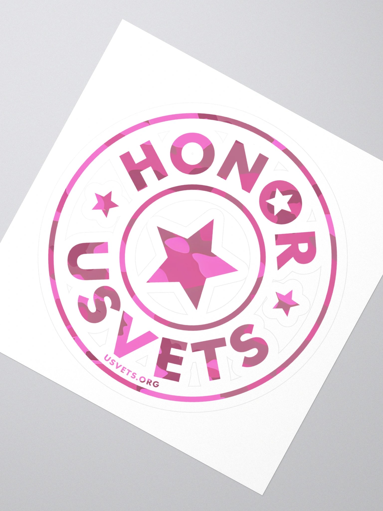 HONORUSVETS - PINK STAR STICKERS product image (2)