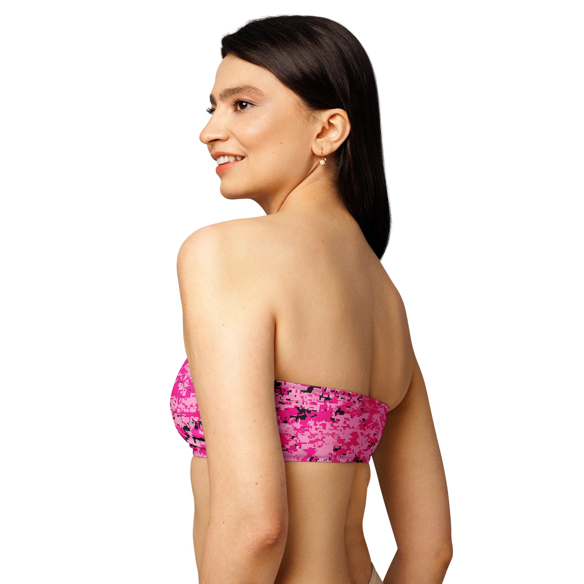 Eclectic Camo Dreams Bandeau Bikini Top product image (6)