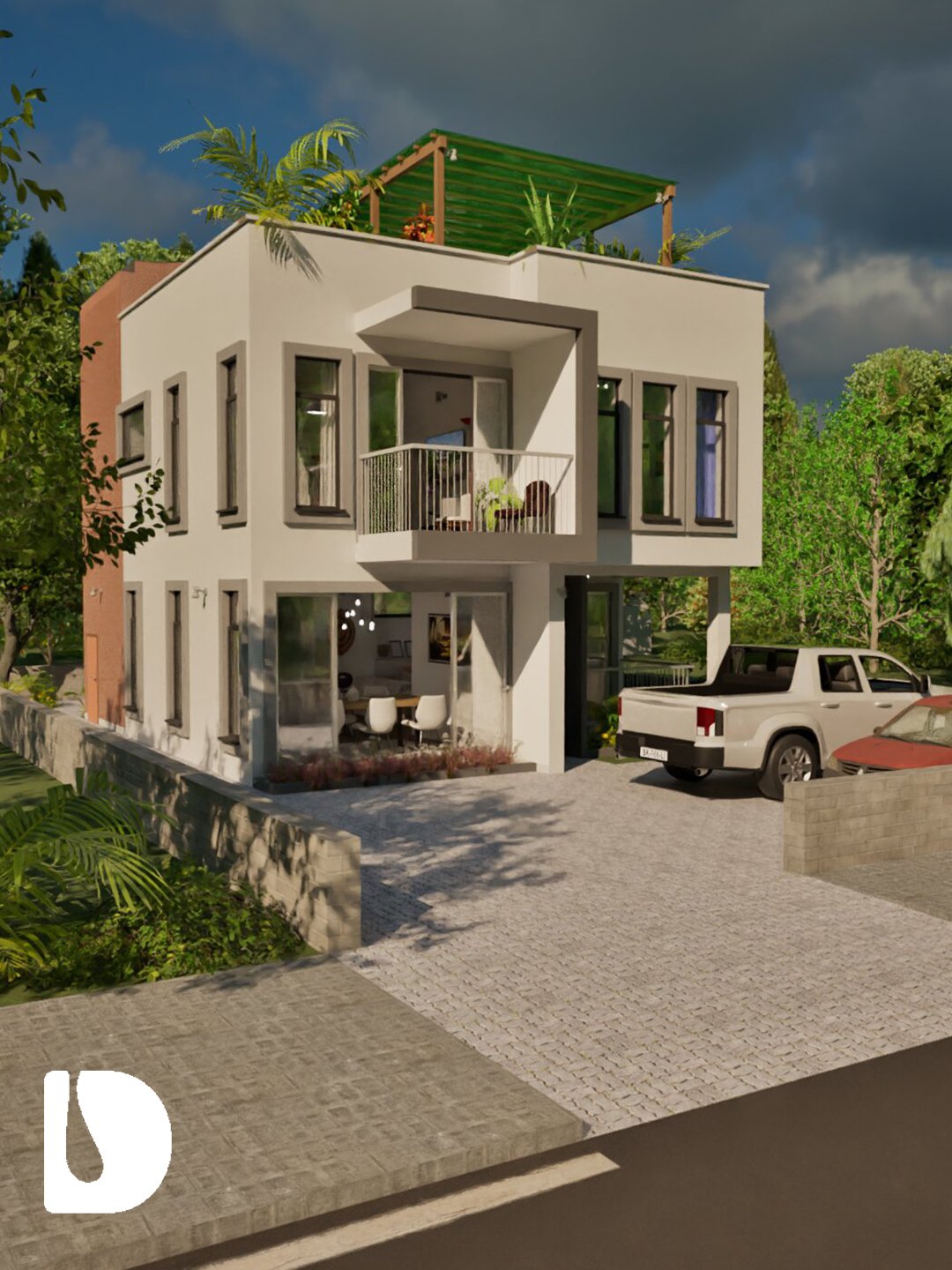 3 Bedroom 3 Bathroom House Design DA33201B product image (1)
