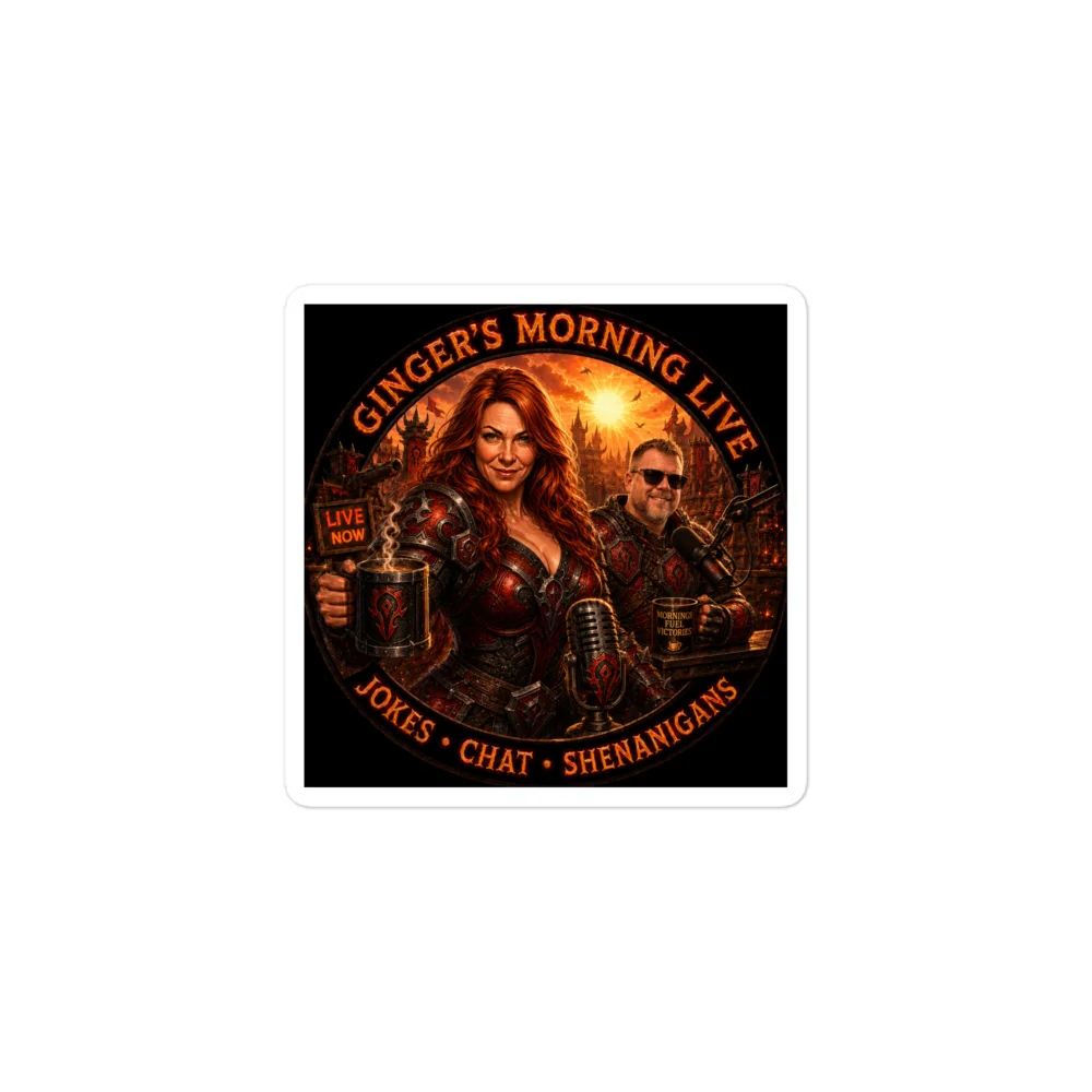 Ginger’s Morning Live Fantasy Podcast Sticker product image (1)