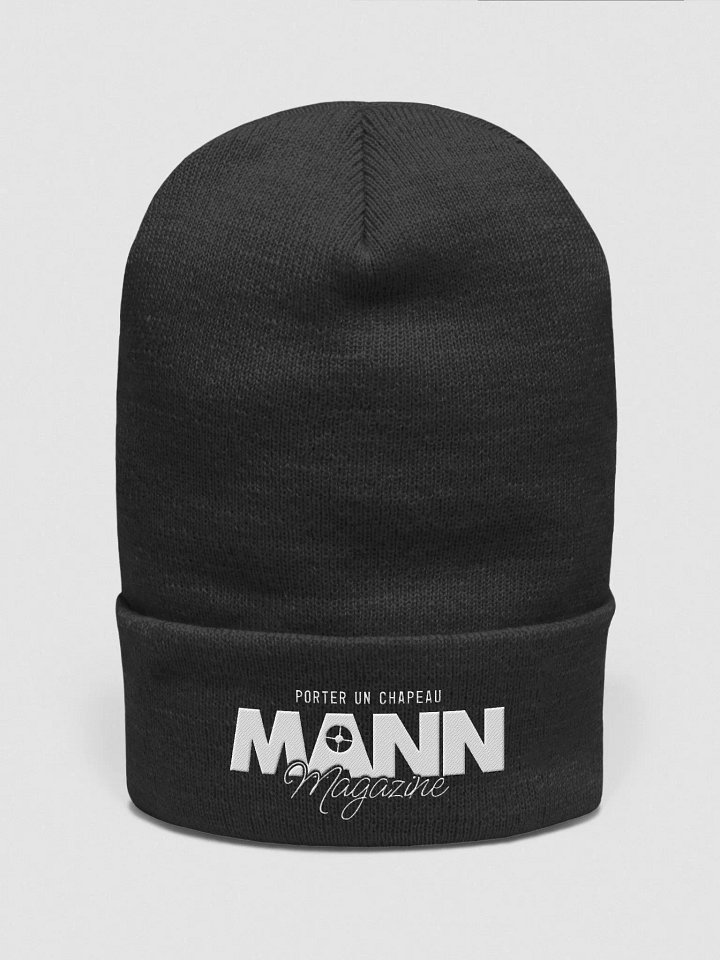 MANN Magazine Black Knit Beanie product image (1)
