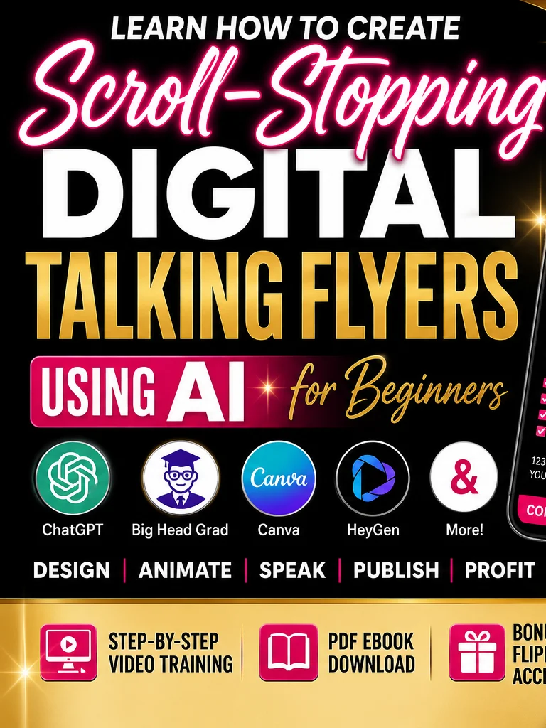 Learn How to Create Your Avatar for your Digital Talking Flyers - Instant Download product image (1)