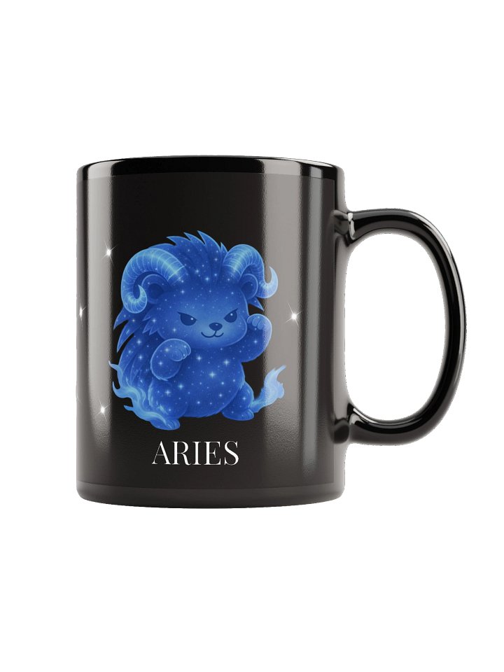 Zodiac hedgie black Aries mug product image (1)