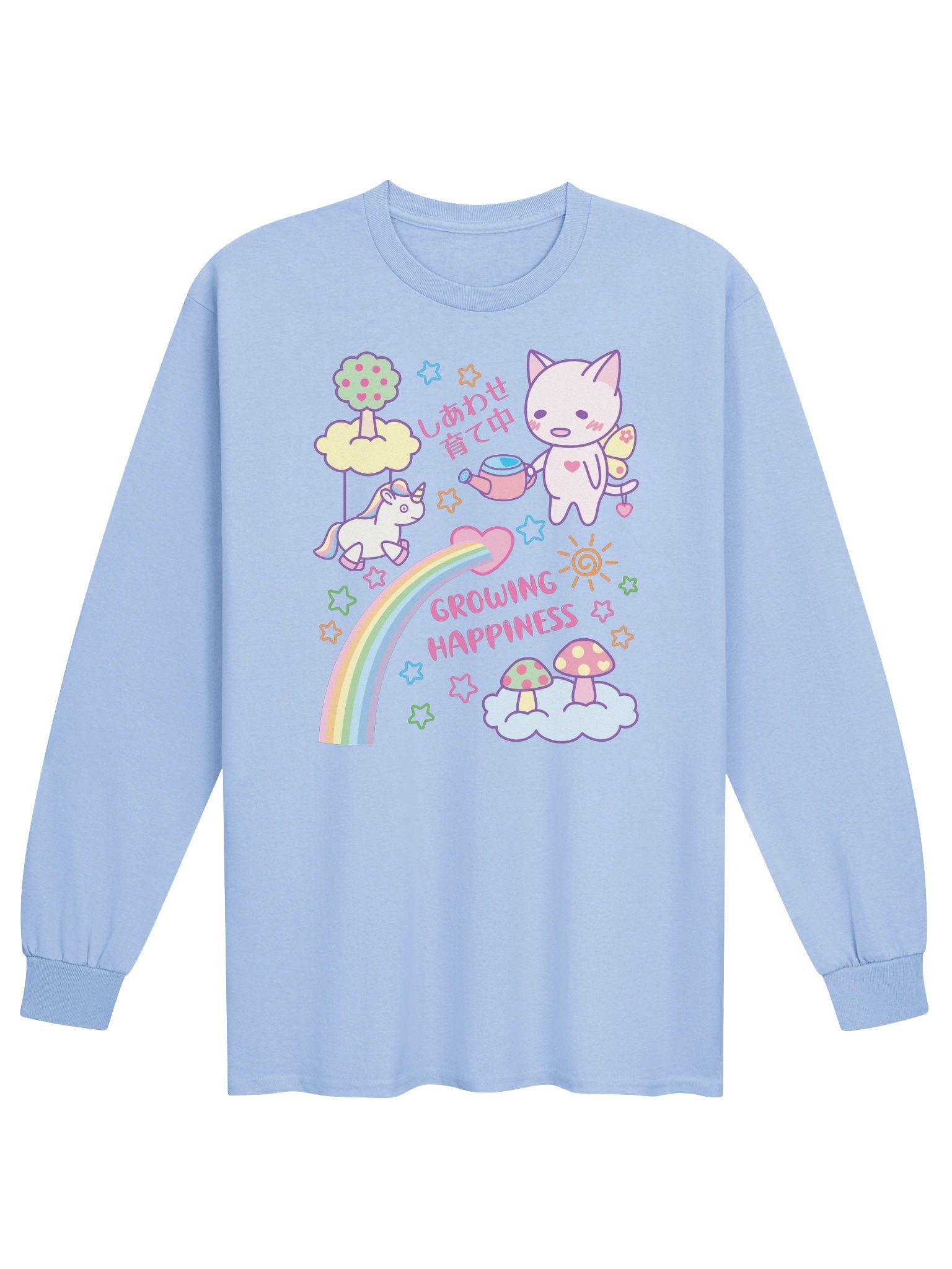 Happy Butterfly Cat - Unisex Adult Long Sleeve T-shirt product image (1)