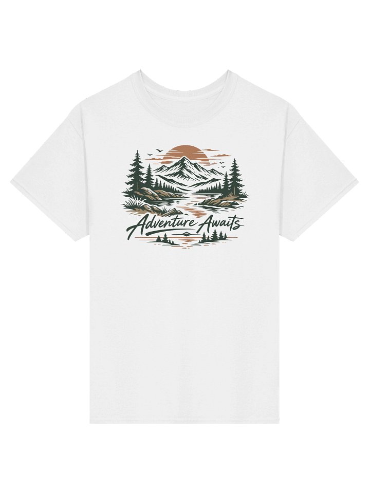 Adventure Awaits – Mountain Sunset Graphic Tee product image (1)