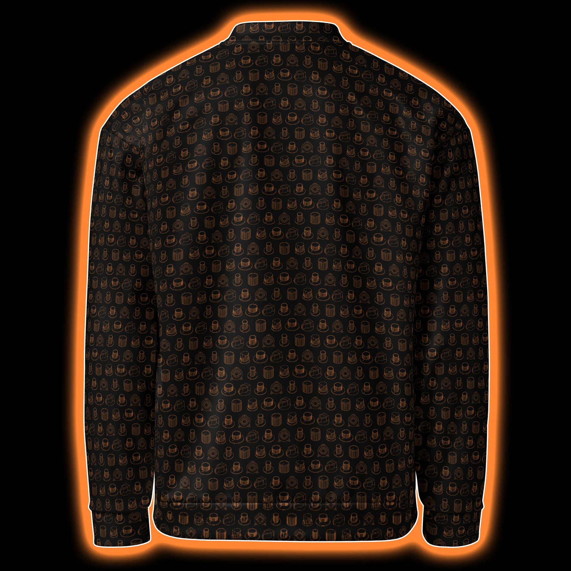 Synthesis Icons Studio Jacket - (7 Iconic Synth Knobs) AMBER product image (3)