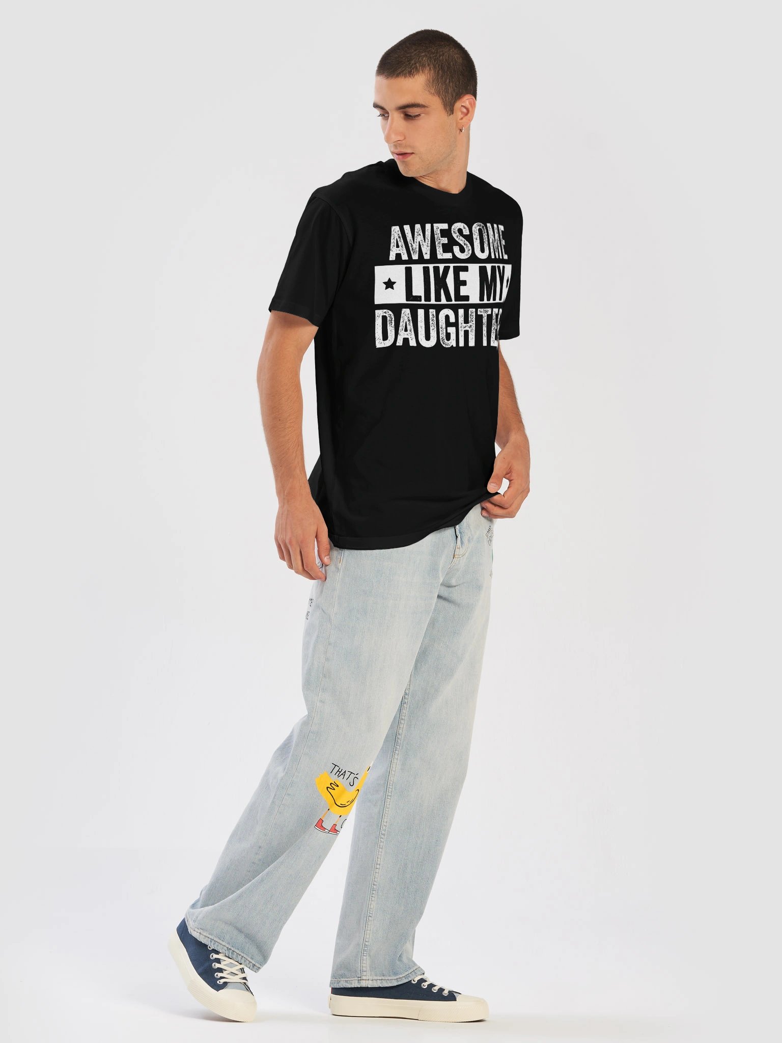 Awesome Like My Daughters Father's Day Vintage Funny Dad T-shirt product image (26)
