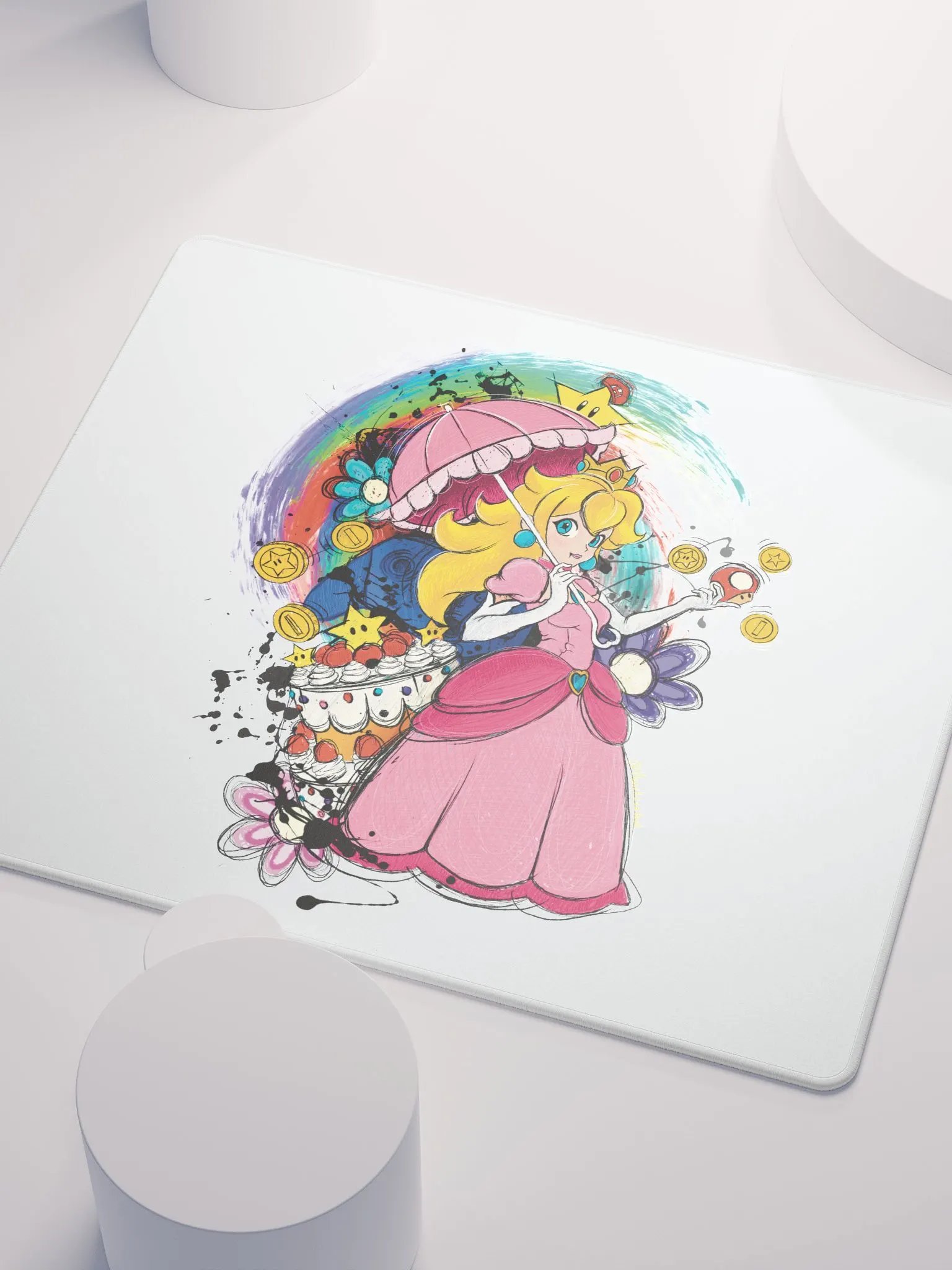 Princess Peach by StephyJ Gaming Mouse Pad product image (6)