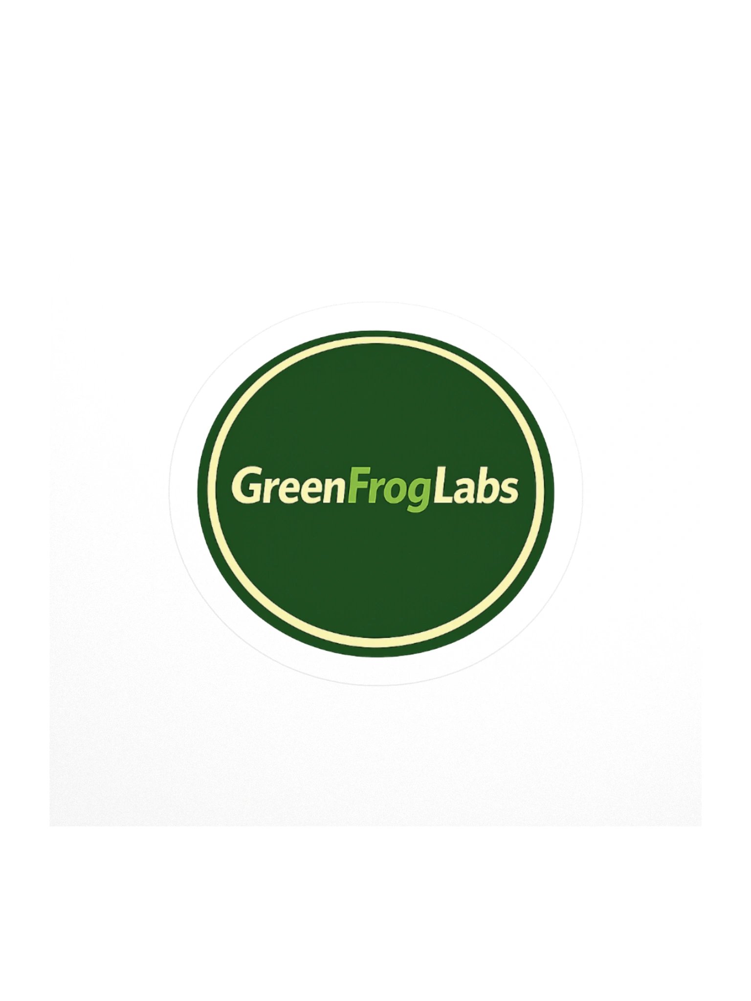 GreenFrogLabs Clean Logo Sticker product image (1)