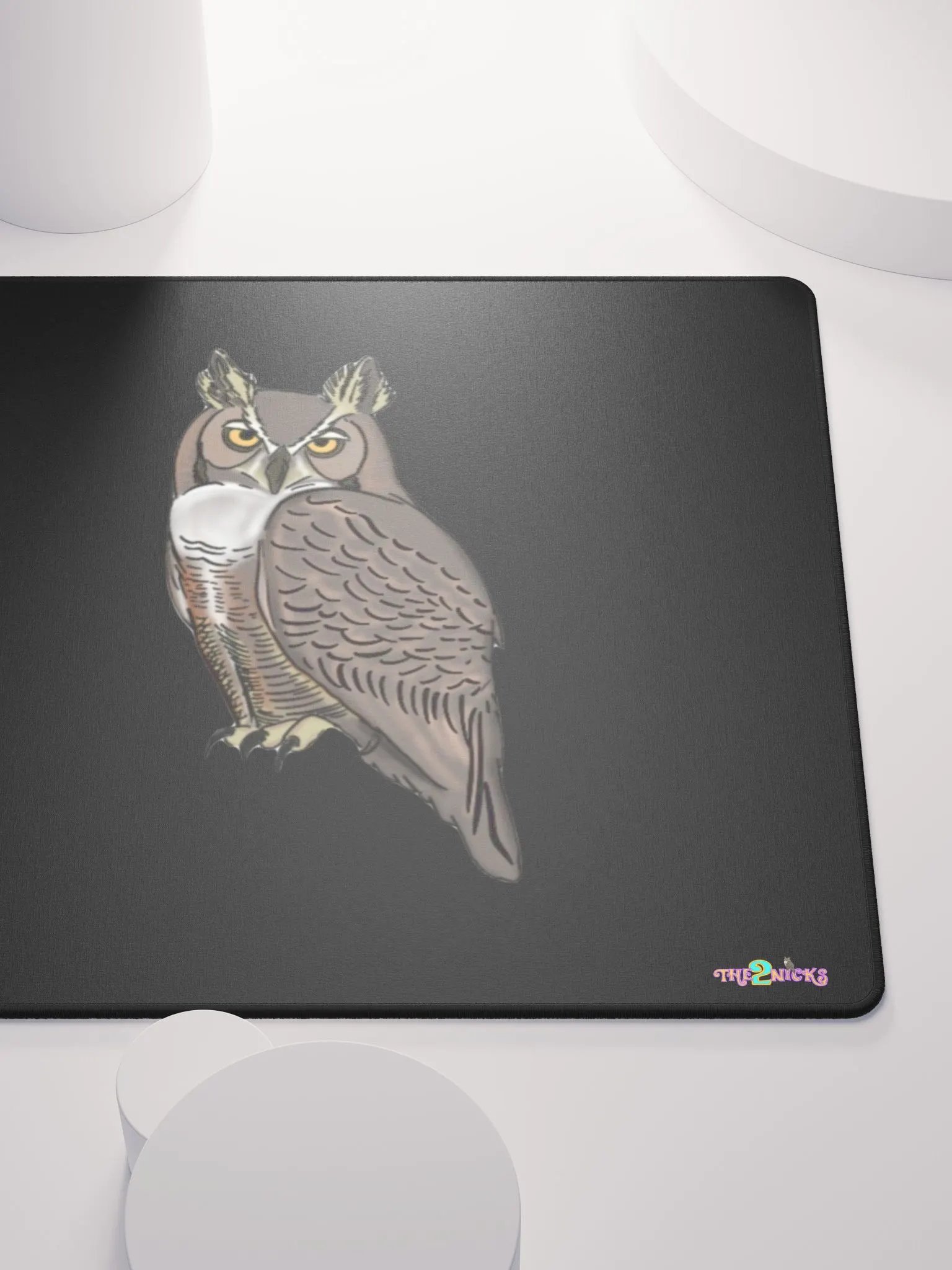 Owl Logo Gaming Mouse Pad (Black) product image (5)