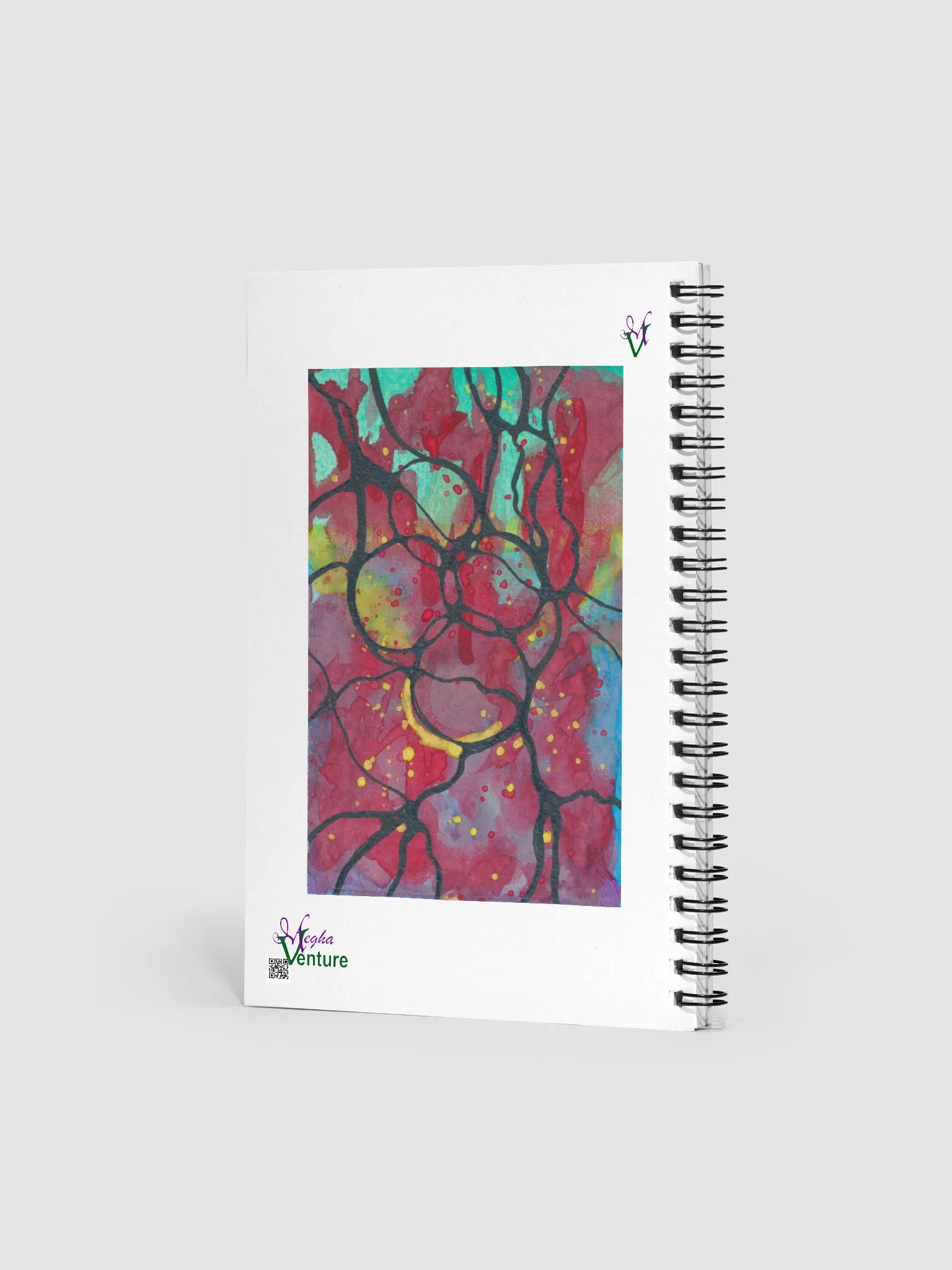 Abstract Ink & Watercolor Blank Journal product image (2)