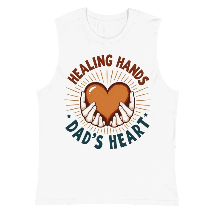 Healing Hands Dad's Heart Muscle Tank product image (2)