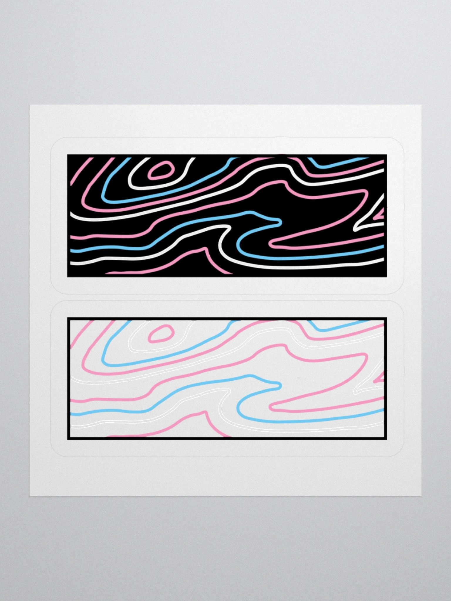Topographic Pride- Trans sticker product image (1)
