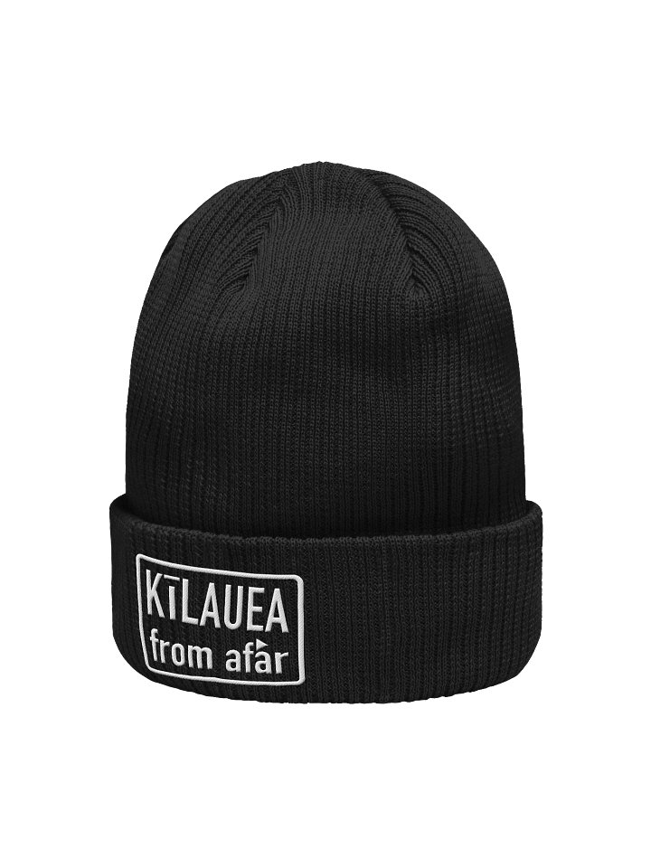 Kīlauea from afar. Organic Cotton Ribbed Beanie product image (9)