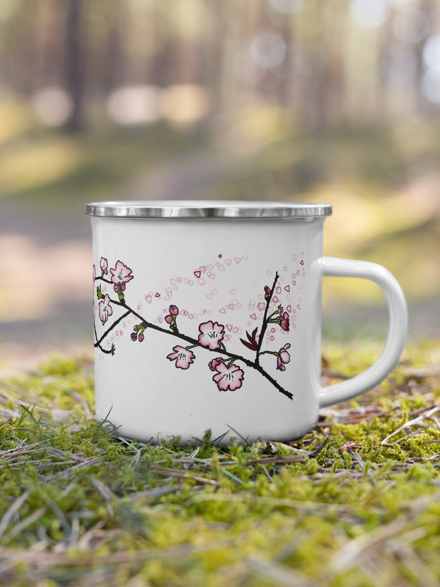 Spring Cherry Blossom Camping Mug product image (1)