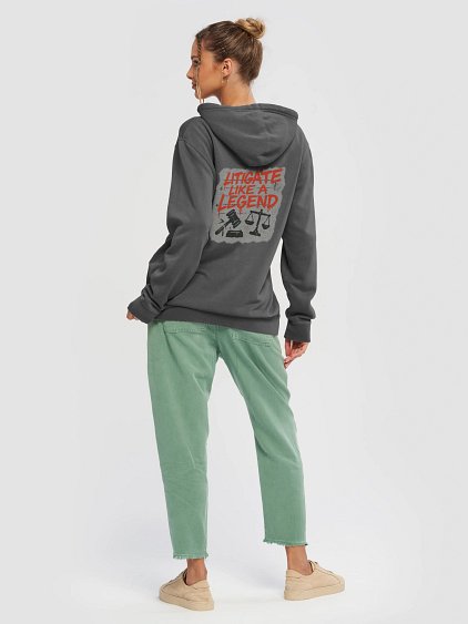 Litigate Like A Legend Pigment Dyed Unisex Hoodie